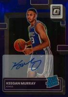 2022 Panini Donruss Optic #214 Keegan Murray Signature-Purple Basketball Card