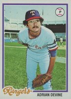 1978 Topps #92 Adrian Devine Baseball Card