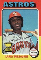 1975 Topps #512 Larry Milbourne Baseball Card