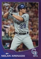 2013 Topps Chrome #78 Nolan Arenado Purple Refractor Baseball Card