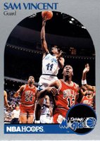 1990 Hoops #223 Sam Vincent 5 Players including Michael Jordan on Card Basketball Card