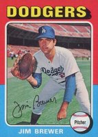 1975 Topps #163 Jim Brewer Baseball Card