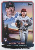 2023 Topps X Bob Ross the Joy of Baseball Budding Talents #BT6 Corbin Carroll Titanium White Baseball Card