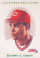 1991 Score Cooperstown #B2 Barry Larkin Baseball Card