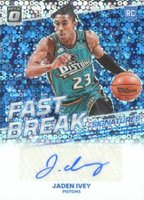2022 Panini Donruss Optic Fast Break Signatures #FBSJIV Jaden Ivey Basketball Card