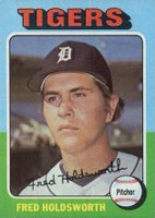 1975 Topps Mini #323 Fred Holdsworth Baseball Card