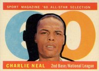 1960 Topps #556 Charlie Neal All-Star Baseball Card