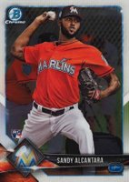 2018 Bowman Chrome #19 Sandy Alcantara Baseball Card
