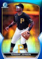 2023 Bowman Chrome Prospects #BCP170 Termarr Johnson Blue Baseball Card