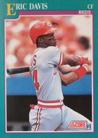 1991 Score #137 Eric Davis Baseball Card