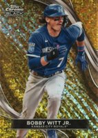 2024 Topps Chrome Black #72 Bobby Witt Jr. Gold Mini Diamond Baseball Card