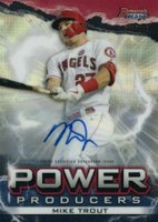 2020 Bowman's Best Power Producers #PPMT Mike Trout Autograph Baseball Card