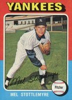 1975 Topps #183 Mel Stottlemyre Baseball Card