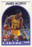 1989 Hoops #210 James Worthy Basketball Card