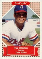 1991 Procards Tomorrows Heroes #153 Ivan Rodriguez Baseball Card