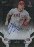 2019 Topps High Tek Autographs #MT Mike Trout Black Baseball Card
