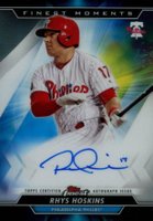 2020 Finest Moments Autographs #MOMARH Rhys Hoskins Baseball Card