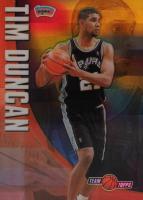 2001 Topps Chrome Team Topps #TT2 Tim Duncan Refractor Basketball Card