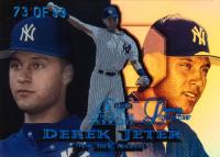 1999 Flair Showcase Legacy Collection #22L Derek Jeter Row 1 Baseball Card