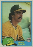 1981 Topps #461 Dave McKay Baseball Card