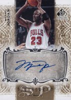 2006 SP Signature Signatures #SPSMJ Michael Jordan Gold Basketball Card