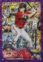 2023 Topps Chrome #95 Corbin Carroll Purple Speckle Refractor Baseball Card