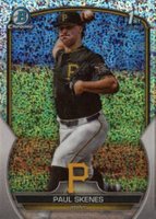 2023 Bowman Draft #BDC14 Paul Skenes Chrome-Sparkle Baseball Card