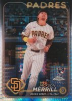 2024 Topps Chrome Update #USC57 Jackson Merrill Prism Refractor Baseball Card