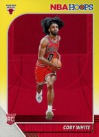 2019 Panini Hoops #204 Coby White Yellow Basketball Card
