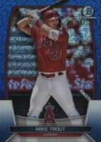 2023 Bowman Mega Box Chrome #89 Mike Trout Blue Baseball Card