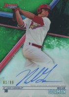 2018 Bowman's Best Best of 2018 Autographs #B18NG Nolan Gorman Green Baseball Card