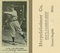 1916 Herpolsheimer Co. #41 Sam Crawford Baseball Card