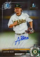 2017 Bowman Draft Chrome Draft Picks Autographs  #CDAAB  Austin Beck Baseball Card