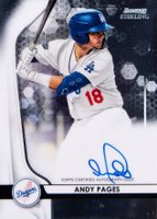 2020 Bowman Sterling Prospect Autographs #AP Andy Pages Baseball Card