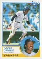 1983 Topps #19 Oscar Gamble Baseball Card
