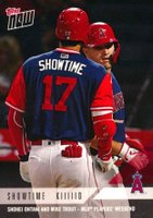 2018 Topps Now Players Weekend Bonus #PWB02 Ohtani/Trout Baseball Card