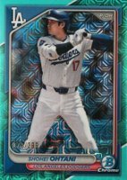 2024 Bowman Chrome Mega Box #85 Shohei Ohtani Aqua Refractor Baseball Card