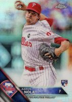 2016 Topps Chrome #114 Aaron Nola Refractor Baseball Card