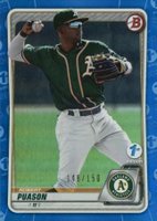 2020 Bowman Draft 1st Edition #BD155 Robert Puason Blue Foil Baseball Card