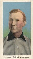 1910 Sporting Life # Hugh Jennings Blue Background Baseball Card