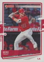 2020 Panini Donruss #129 Mike Trout SP Baseball Card
