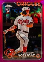 2024 Topps Chrome Update #USC200 Jackson Holliday Magenta Refractor Baseball Card