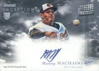 2013 Bowman Inception Rookie Autographs #RA-MM Manny Machado Baseball Card