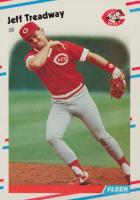 1988 Fleer #249 Jeff Treadway Baseball Card