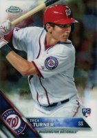 2016 Topps Chrome #32 Trea Turner Baseball Card