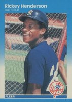 1987 Fleer Glossy #101 Rickey Henderson Baseball Card