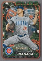 2024 Topps Holiday #H84 Shota Imanaga Silver Glitter Baseball Card