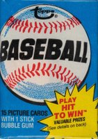 1980 Topps #WP Wax Pack Play Hit to Win Wrapper Baseball Card