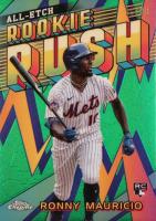2024 Topps Chrome Chrome All Etch Rookie Rush #11 Ronny Mauricio Green Refractor Baseball Card