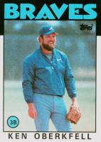 1986 Topps #334 Ken Oberkfell Baseball Card